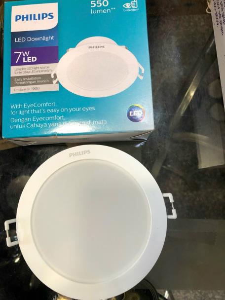 Đèn led Philips âm trần Eridani 10W DL190B LED8 D125 WH SNI 